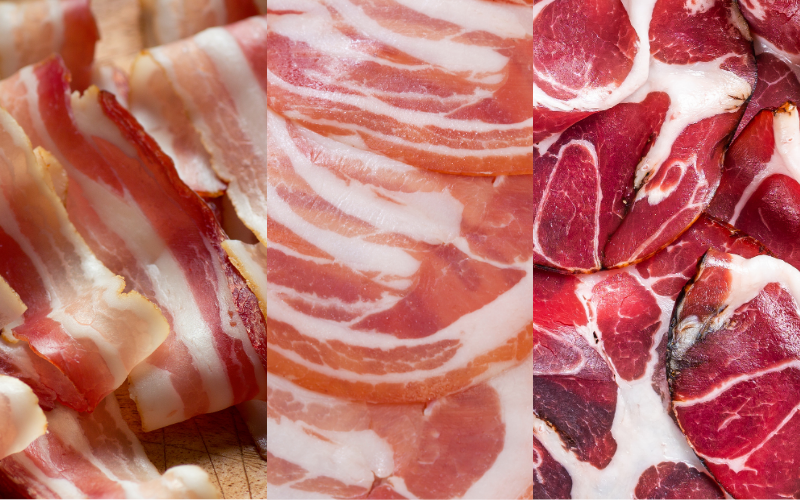 image de bacon pancetta et coppa berni