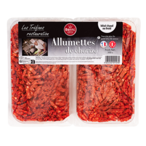 packshot Allumettes de chorizo Berni gamme tréfines restauration