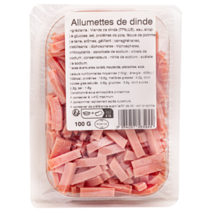 packshot Allumettes de dinde berni gamme frais emballé