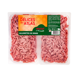 Packshot allumettes jambon de dinde Halal Berni