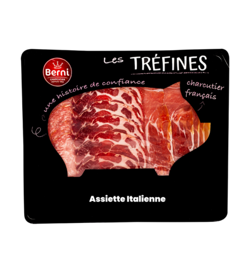 packshot assiette charcuterie italienne Berni