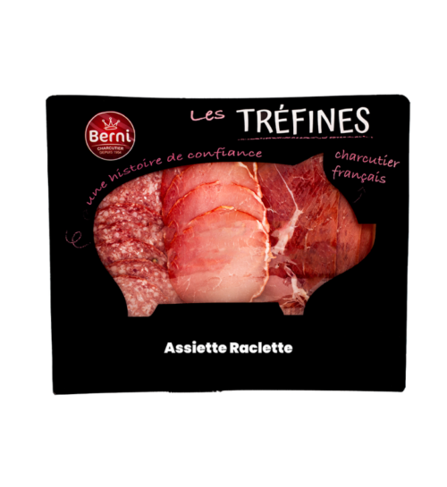 packshot assiette raclette Berni