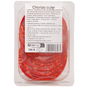 Packshot chorizo cular le frais emballé berni