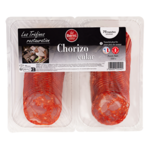 Packshot chorizo cular gamme tréfines restauration Berni