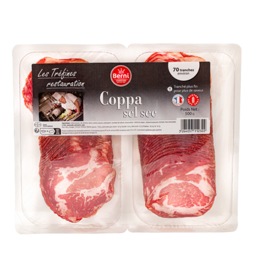 Packshot Coppa Berni de la gamme tréfines restauration