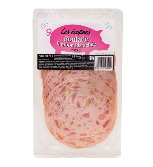 packshot Roulade au jambon pistachée écofines Berni