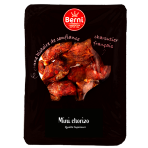 Photo packshot des mini chorizo berni