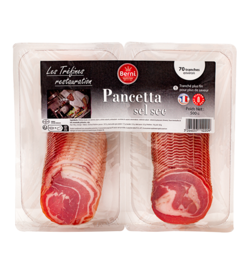 Packshot Pancetta Berni gamme tréfines restauration