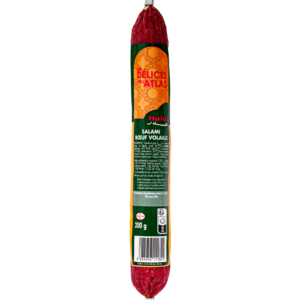 packshot Salami bœuf volaille halal pièce entière