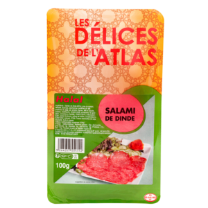 packshot Salami de dinde halal tranché berni