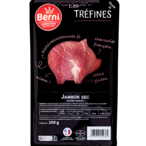 Packshot jambon sec Berni de la gamme tréfines