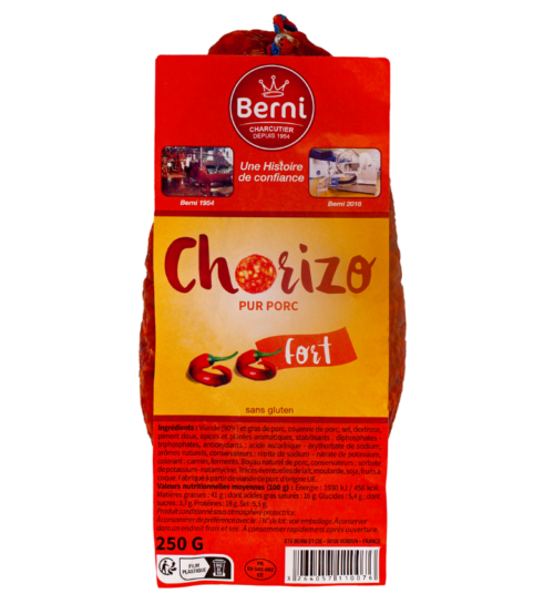 packshot chorizo fort berni