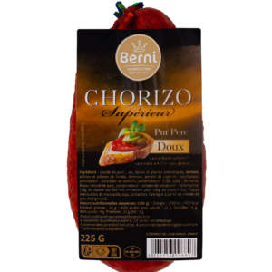 packshot chorizo doux berni