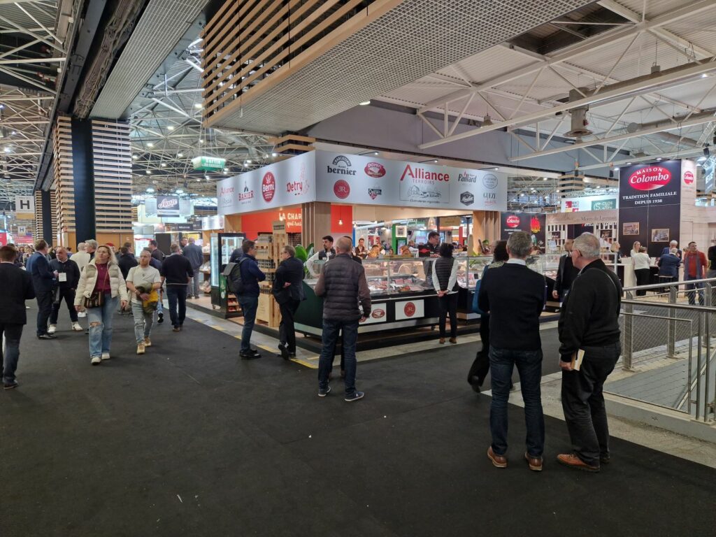 Photo de devant le stand de charcuterie Berni lors du SIRHA 2025 à Lyon